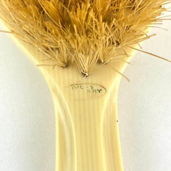 Art Deco Vanity Beveled Mirror and Brush Set Pyralin Bakelite - Picture 3 of 8